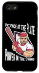 iPhone SE (2020) / 7 / 8 Patience at the Plate Power in the Swing Baseball Player Case