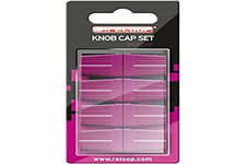 Reloop Knob Cap Set purple - 8 boutons, Revêtement en caoutchouc pour une meilleure prise en main, Compatible avec la plupart des mixeurs et contrôleurs pour DJ, violet