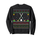 Funny Field Hockey Lover Xmas Ugly Field Hockey Christmas Sweatshirt