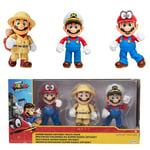 Super Mario Pack 3 Figurines Mario Odyssey 10 cm