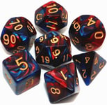 DND  Dice  Red  Blue  Polyhedral  Dice  Set  for  Dungeon  and  Dragons  MTG  RP