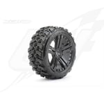 [FR] Jetko EX King Cobra 1:8 Buggy Belted Tyre Black Wheels 17mm Hex (2) - JK150