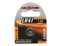 Ansmann - Batteri Lr41 - Alkaliskt