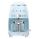 Smeg DCF02PBUK 50's Style Coffee Maker - Pastel Blue