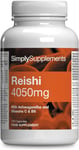 Reishi Supplement with Ashwagandha - 120 Capsules, Vegan, UK Made & Tested