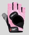 Half Finger Gym Gloves Big Size -painonnostokäsineet Pinkki M 18-19,5