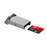 Adaptateur de lecteur de carte mémoire en aluminium Mini Procureur 3.0,TF,micro SD,PC,ordinateur portable - Type silver