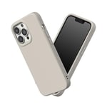 RhinoShield Coque Compatible avec [iPhone 13 Pro] | SolidSuit - Coque Fine avec Technologie d'absorption des Chocs et Finition Premium Matte - Beige Coquillage