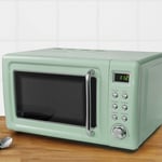 Retro 20L 800W Microwave, Seafoam Green