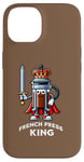 iPhone 14 The French Press King Funny Coffee Maker Lover Case