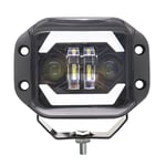 Tlily - Feux de Travail led pour Voiture 5 Pouces Angel Eyes Projecteurs CarréS Phares Antibrouillard en Pare-Chocs AdaptéS Aux Wranglers