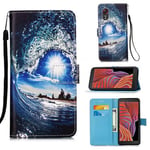 Samsung Galaxy Xcover 5      Designer PU Case      SeaWave