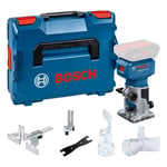 BOSCH MACHINES Affleureuse sans-fil GLF 18V-8 - 0 601 B51 100 Professional Machine nue en L-BOXX avec accessoires