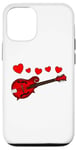 Coque pour iPhone 12/12 Pro Mandoline Saint Valentin Musicien