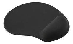 Deltaco Office Ergonomic Mouse Pad with Gel - Black