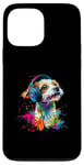 iPhone 13 Pro Max Artistic Colorful Jack Russell Terrier Headphones Dog Jacky Case