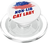 Non-Lib Cat Lady – Funny Conservative Anti-Woke USA PopSockets PopGrip pour MagSafe