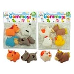 Teorema Gummy Farm Animals Jouet Animal Ensemble 4 Pièces