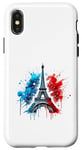 Coque pour iPhone X/XS Tour Eiffel: Icône Parisienne revisitée en Clé Street Art