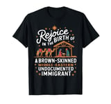 Rejoice In The Birth Of A Brown Skinned Christmas Christian T-Shirt