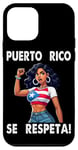 Coque pour iPhone 12 mini Porto Rico Se Respeta Manifestation Poing Femme Crier