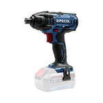 Pecol 5603648804488 Visseuse Powertools 180 Nm Pistolet à impact 20 V Batterie 20 W Noir, Bleu et Rouge