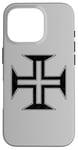 Coque pour iPhone 16 Pro ORDRE CROIX PORTUGAIS DE CHRIST CROSS PORTUGAL