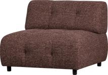 Louis Modulære sofa 1,5-sæder, grov melange lyserød H73x90x90 cm