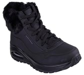 Skechers Womens Uno Rugged - Fall Air Fashion Boot, Black, 7 UK