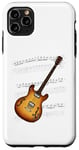 Coque pour iPhone 11 Pro Max Partition de musique de guitare électrique, guitariste