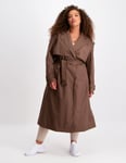 Aim'n Macchiato Recycled Tech Trench Coat - L