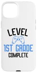 Coque pour iPhone 15 Plus Funny Level 1re année complète le dernier jour d'école de l'été