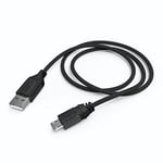 Hama Charging cable for Basic controller (for PS4, 1.5 m, extra long cable, microUSB connection) Black