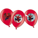 Amscan 999241 Lot de 6 ballons en latex Spider-Man Diamètre 27,5 cm Décoration Super héros Ballons Anniversaire Fête à thème