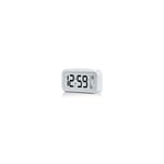 1 pc Réveil Digital Réveil Matin, Horloge Numérique Réveil à Pile Silencieux pour Enfants Adultes Grand écran led Température Calendrier(Blanc)