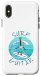 Coque pour iPhone X/XS Surf Guitar Guitariste électrique Surfeur Vacances d'été