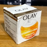 🟢 Olay Vitamin C + AHA Hydra Glow Day Gel Face Cream 50ml Tatty Box Original