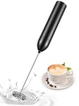 Mohard Mousseur à Lait Électrique, Milk Frother en Acier Inoxydable, Moteur Puissant à 12000 tr/Min, Poignée Ergonomique, Mini Mousseur à Café pour Expresso/Latté/Cappucino, 3 Piles AAA Incluses