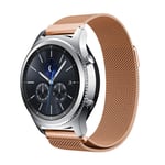 Samsung Gear S3 Frontier / S3 urlänk smartklocka rostfri stål klocka meshlänk - Rosenguld