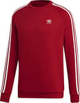 adidas Men's 3-stripes Crewneck Sweatshirt, Red (Power Rosso), XL