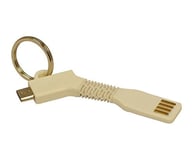 Charger Key Micro USB Cable Key Sized for Samsung, Blackberry, Nexus White