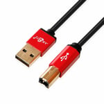 Premium Usb 2.0 Shielded Usb Type A To Usb Type B Male Gold Printer Cable Lead