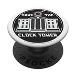 Back to the Future Clock Tower Circle Logo PopSockets Swappable PopGrip