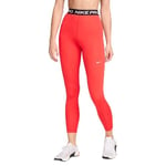 NIKE Women's Damen Pro 365 Tight 7/8 Hr Sw Leggings, Lt Crimson/White, S