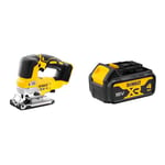 DEWALT DCS334N-XJ Cordless Jigsaw - XR 18V Brushless Yellow - Bare Unit + DEWALT Battery