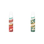 Batiste Shampooing Sec & Soin/Volume 120 g & Naturally - Shampooing Sec, Thé Vert & Camomille, Spray de 200 ml