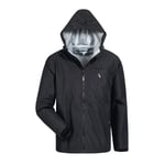 Elysee - Veste de pluie pattani taille m noire 100 % pes Rip-Stop Softshell