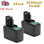 2x 3.5ah 9.6v Ni-mh Bat001 Bh-974 Battery For Bosch Psr Gbm Gsb Gsr Psb 9.6ves-2