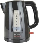 KitchenPerfected Quiet Rapid Boil Eco-Friendly Cordless Kettle - 3000w - Black