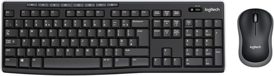 Logitech MK270 Wireless Keyboard and Mouse Combo for Windows, 2.4 GHz Wireless, 